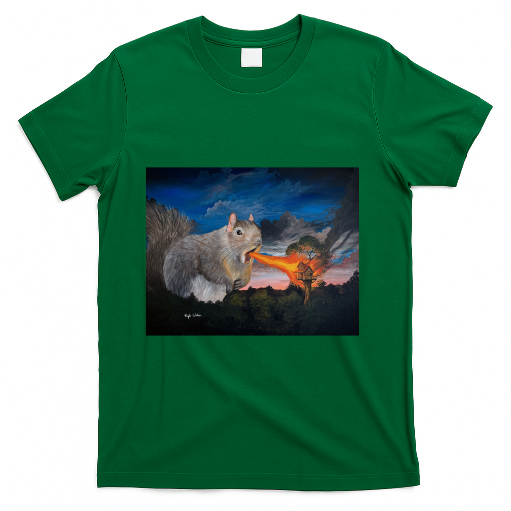 Giant, Fire-Breathing Squirrel - Green