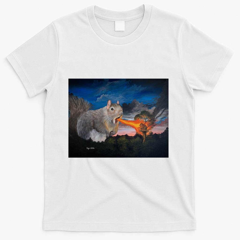 Giant, Fire-Breathing Squirrel - White
