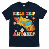 Groovy Field Trip Anyone School Bus Driver Yellow Bus Driver T-Shirt - Navy
