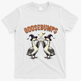 Goosebumps Funny Witch Goose Bumps Puns Halloween T-Shirt - White