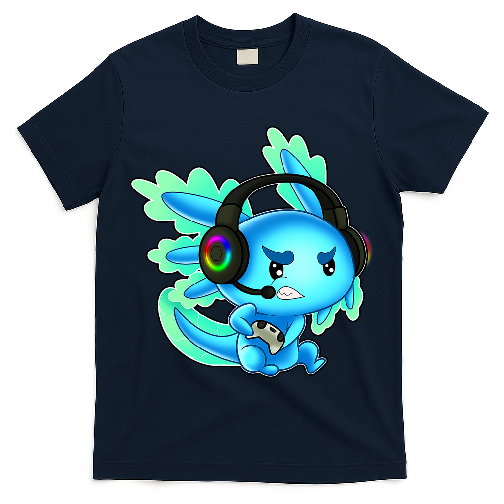 Gamesolotl Gaming Axolotl Clothing   T-Shirt