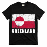 Greenland Grunge Country Flag T-Shirt