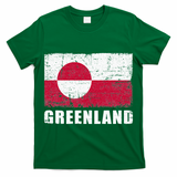 Greenland Grunge Country Flag T-Shirt