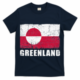 Greenland Grunge Country Flag T-Shirt