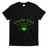Gaelic Gra Dilseacht Cairdeas Claddagh Gift T-Shirt - Black