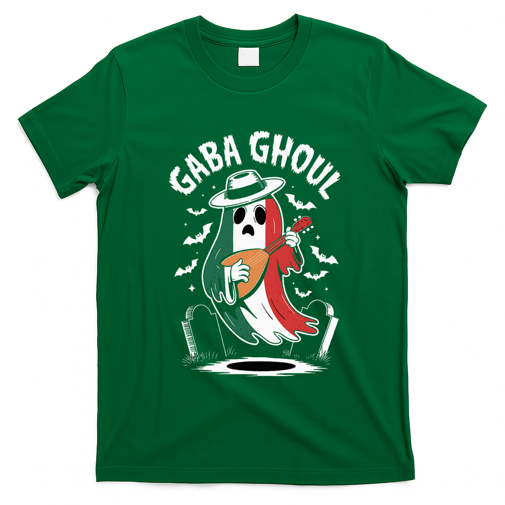 Gaba Ghoul Funny Ghost Italian Gabagool T-Shirt - Irish Green