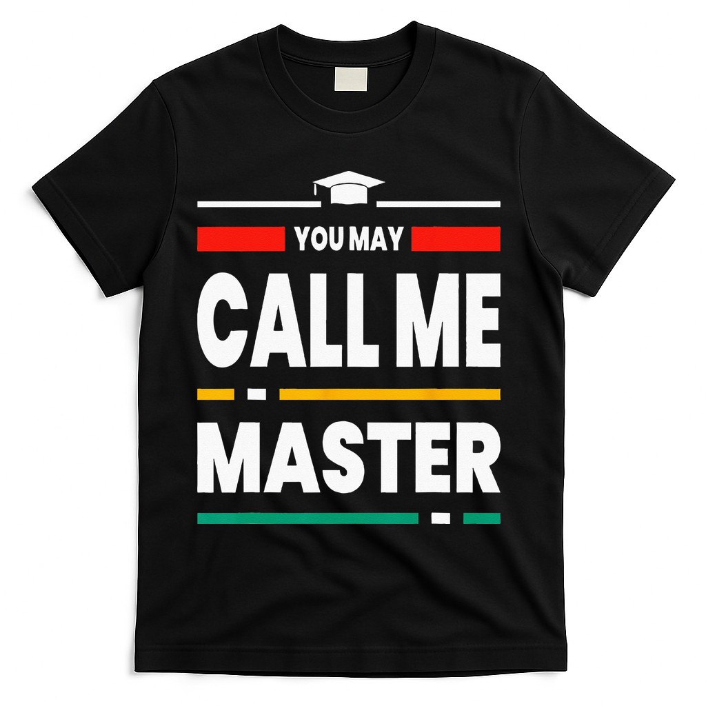 Graduation Gifts For Masters Degree For Her Him Best Friends T-Shirt - Black