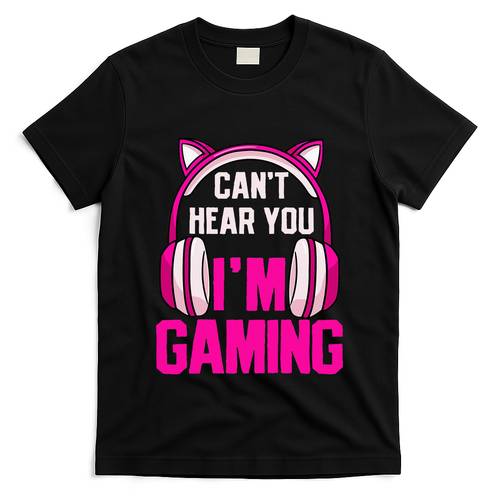 Gamer Girl Gaming I CanT Hear You IM Gaming Video Games T-Shirt