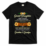 Granddaughter Graduation Grandparents From Grandma & Grandpa T-Shirt - Black