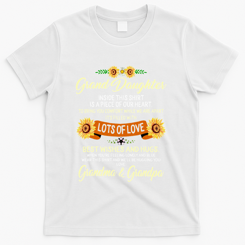 Granddaughter Graduation Grandparents From Grandma & Grandpa T-Shirt - White