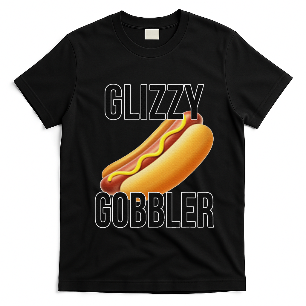 Glizzy Gobbler Glizzy Hot Dogs Glizzy Gang T-Shirt - Black