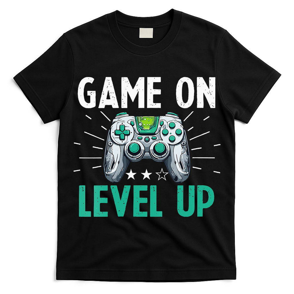Gamer Gaming Game On Level Up VNeck T-Shirt