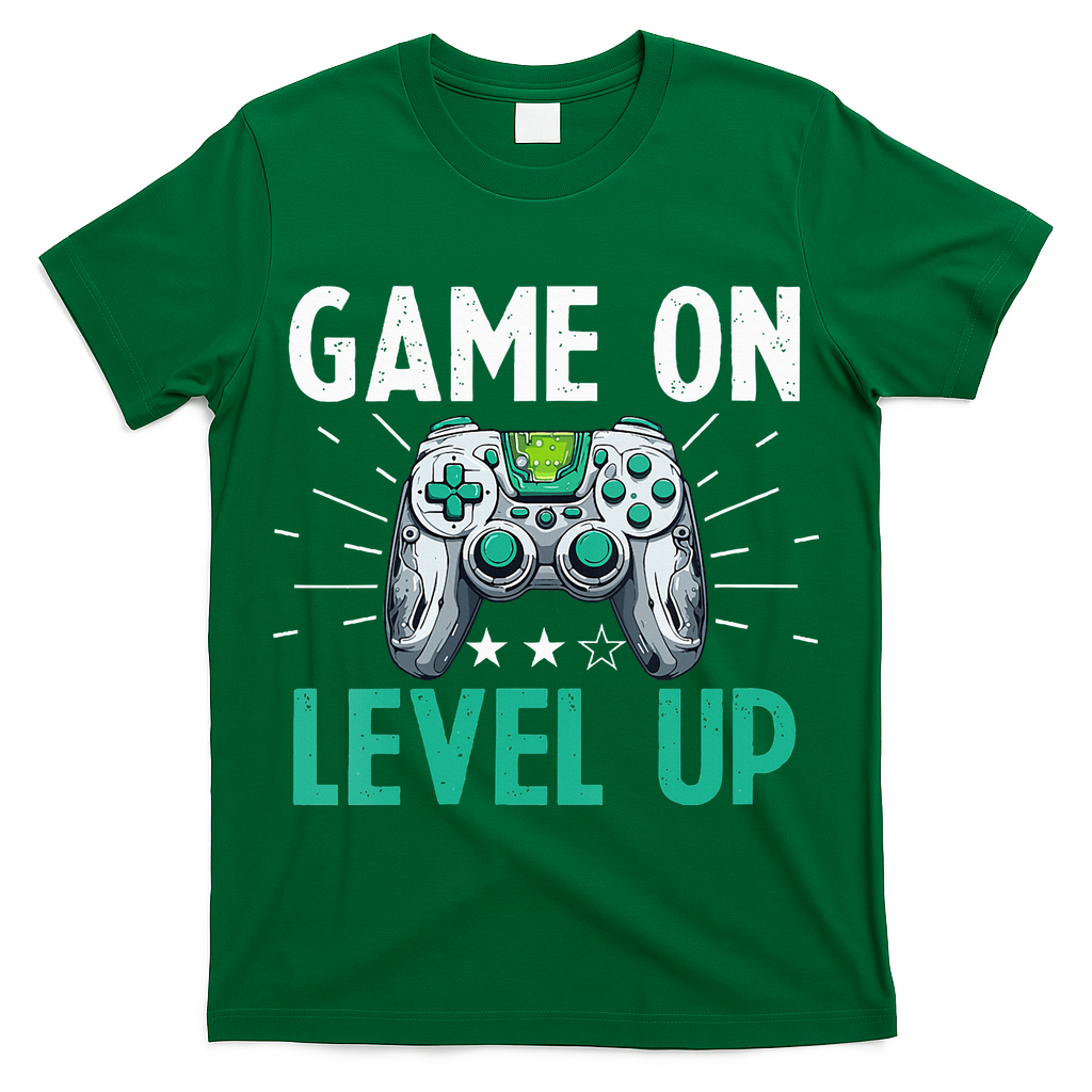 Gamer Gaming Game On Level Up VNeck T-Shirt