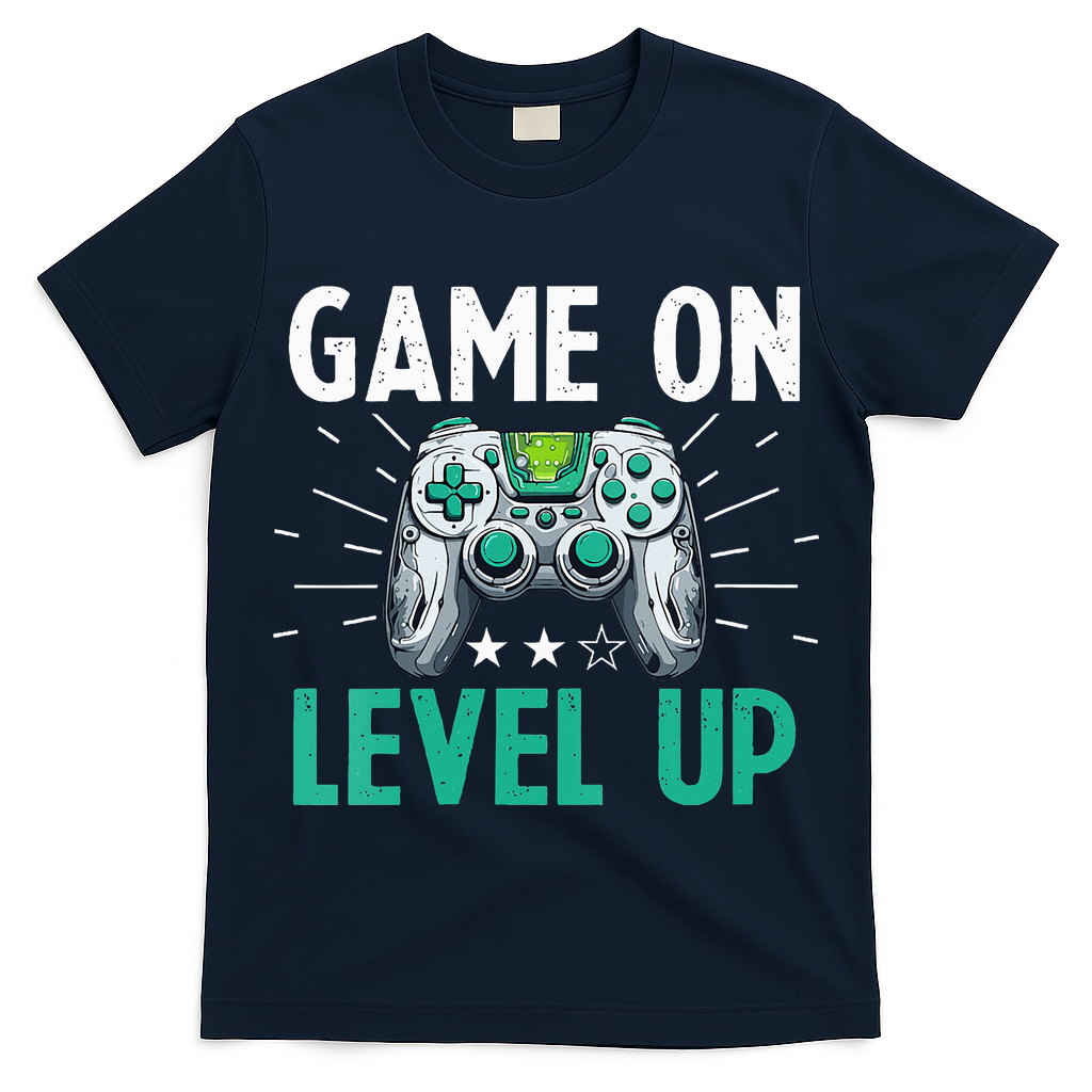 Gamer Gaming Game On Level Up VNeck T-Shirt