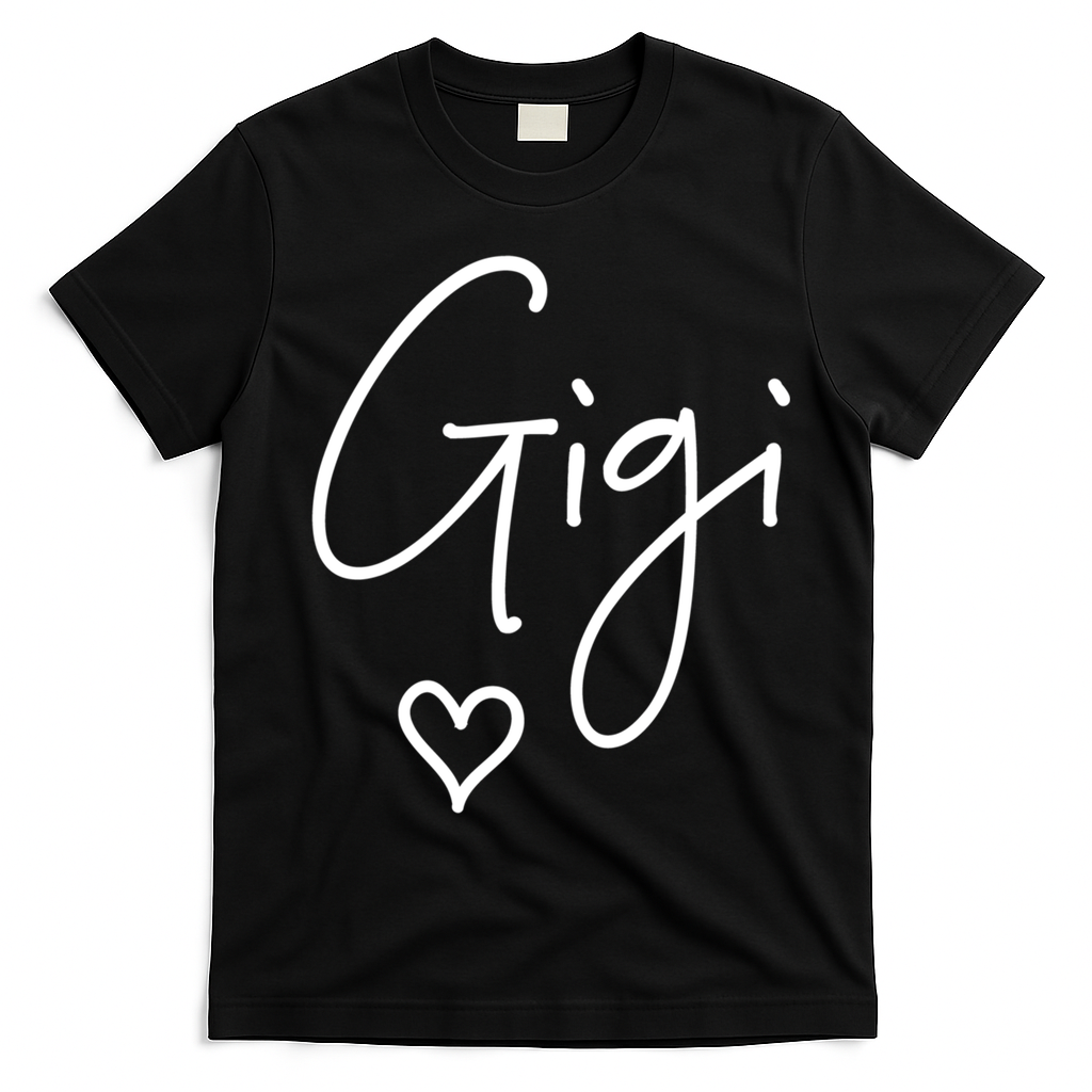 Gigi Grandma MotherS Day Birthday Christmas New Gift T-Shirt - Black