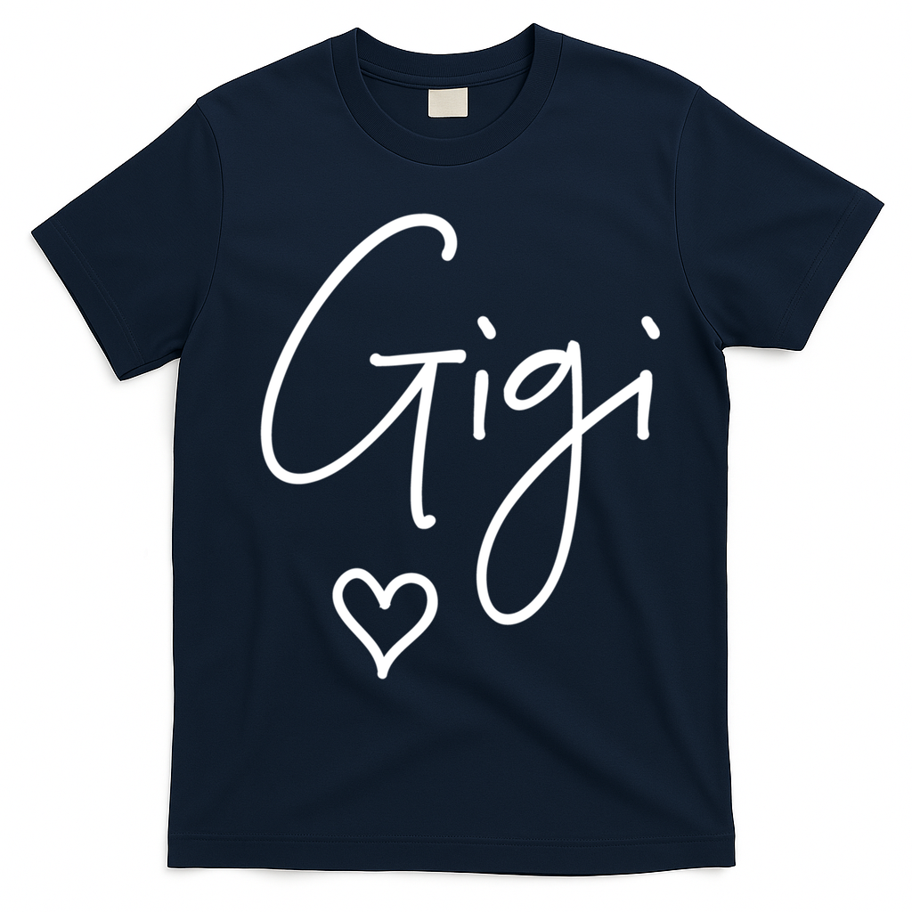 Gigi Grandma MotherS Day Birthday Christmas New Gift T-Shirt - Navy Blue