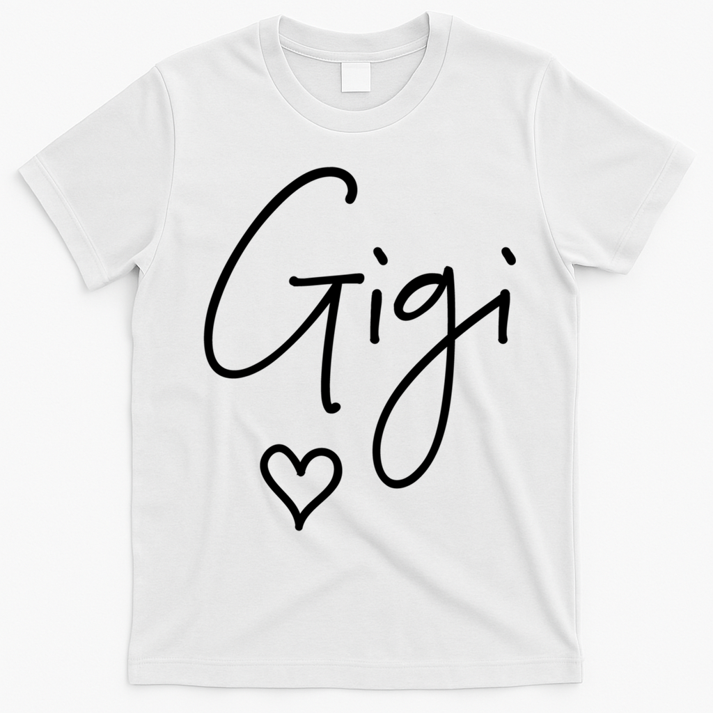 Gigi Grandma MotherS Day Birthday Christmas New Gift T-Shirt - White