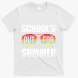Graduation Gift Schools Out For Summer Students Teacher T-Shirt - White