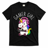 Gamer Girl Unicorn Gaming Cute Video Game Gift T-Shirt