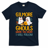 Gilmore Ghouls Where You Haunt I Will Follow T-Shirt - Navy Blue
