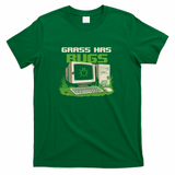 Grass Has Bugs Retro Computer Humor - Green