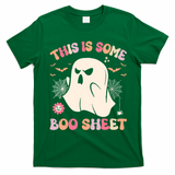 Groovy Halloween Boo Ghost Costume This Is Some Boo Sheet T-Shirt - Irish Green