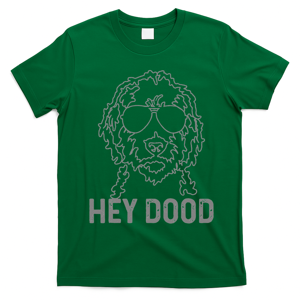 Goldendoodle Hey Dood Funny Labradoodle Golden Doodle Dog Gift T-Shirt - Irish Green
