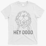 Goldendoodle Hey Dood Funny Labradoodle Golden Doodle Dog Gift T-Shirt - White