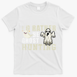 Ghost Hunter Gift Boo Spooky Halloween T-Shirt - White