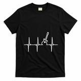Guitar Heartbeat Instrut Gift Cute Gift T-Shirt - Black