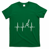 Guitar Heartbeat Instrut Gift Cute Gift T-Shirt - Irish Green