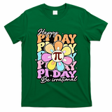 Groovy Happy Pi Day 3.14 Math Teacher Daisy Flower T-Shirt