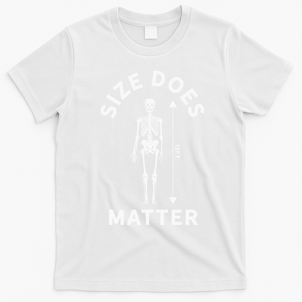 Giant Halloween Skeleton Decoration 12 Feet T-Shirt - White