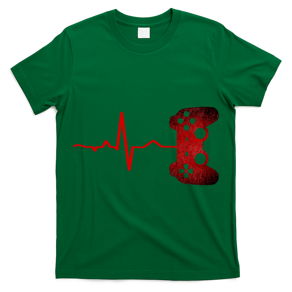 Gamer Heartbeat Video Games Gaming Teens T-Shirt