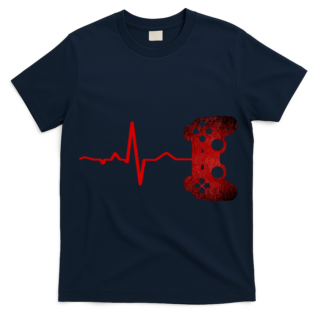 Gamer Heartbeat Video Games Gaming Teens T-Shirt