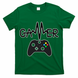 Gamer Heartbeat Xbox Black T-Shirt
