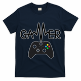 Gamer Heartbeat Xbox Black T-Shirt