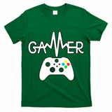 Gamer Heartbeat Xbox White T-Shirt