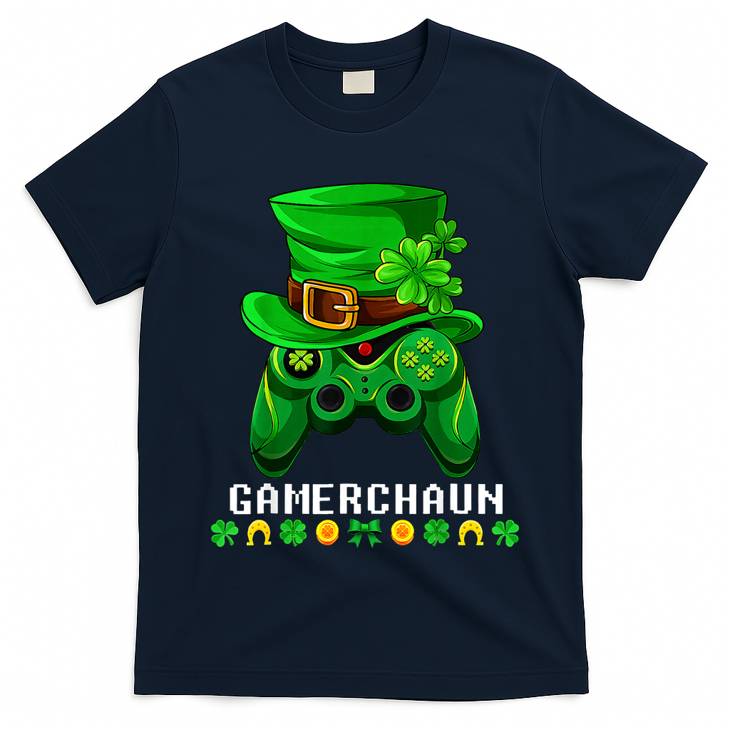 Gamerchaun Irish Gaming St Patricks Day Gamer T-Shirt