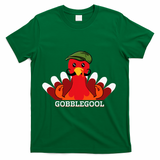 Gobblegool Italian Gobble Turkey Day Fall Thanksgiving T-Shirt - Green