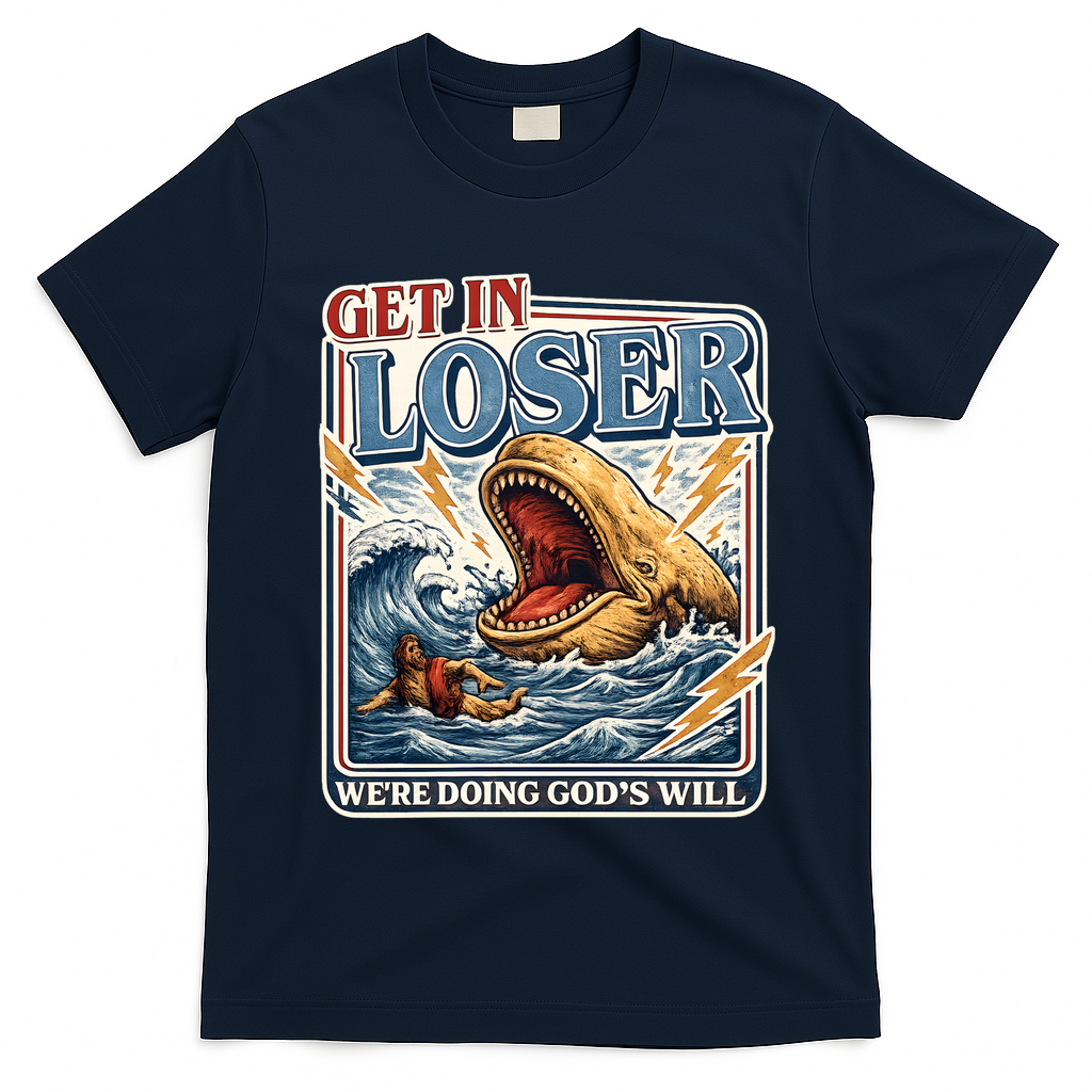 Get In Loser We're Doing God's Will Funny Christian T-Shirt