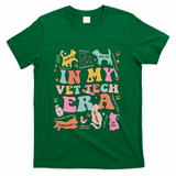 Groovy In My Vet Tech Era Monogrammed Veterinarian Grad T-Shirt - Green