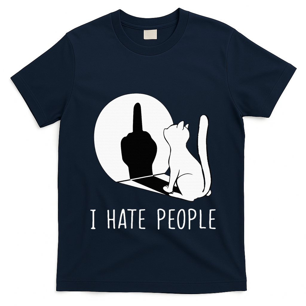 Grumpy Kitten Cats I Dont Like People Cat T-Shirt