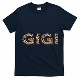 Gigi Leopard For Grandma Christmas Mothers Day Gift T-Shirt - Navy Blue