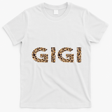 Gigi Leopard For Grandma Christmas Mothers Day Gift T-Shirt - White