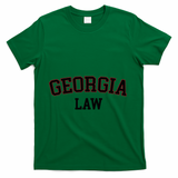 Georgia Law Georgia Bar Graduate Gift Lawyer College T-Shirt - Green