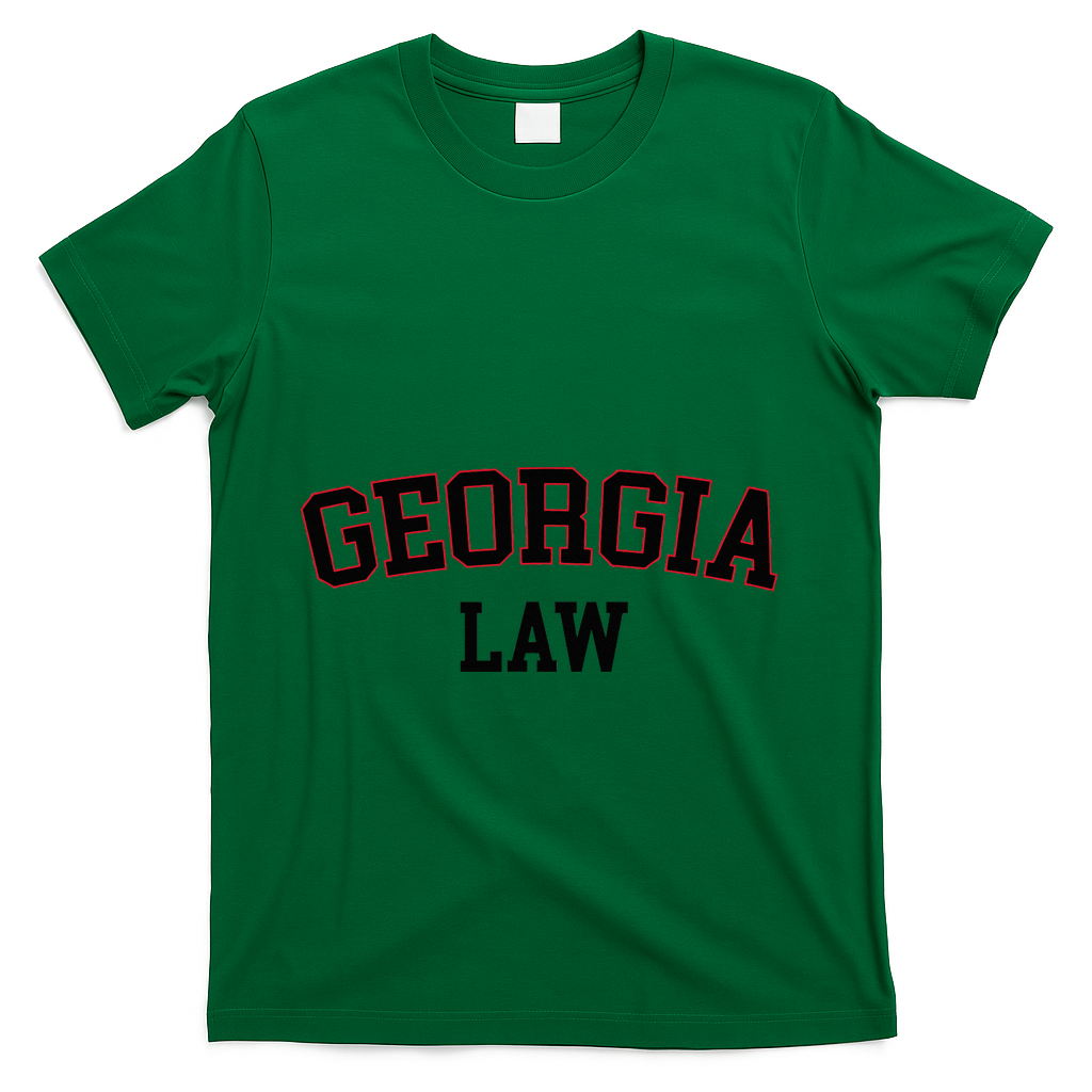 Georgia Law Georgia Bar Graduate Gift Lawyer College T-Shirt - Green
