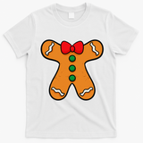 Gingerbread Man Body Costume For Halloween Or Christmas T-Shirt - White