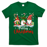Gnomes Merry Christmas Light Family Gnome Xmas T-Shirt - Irish Green