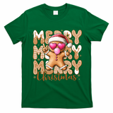 Gingerbread Merry Christmas Cute And Funny T-Shirt - Irish Green